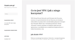 Desktop Screenshot of cezak.com.pl